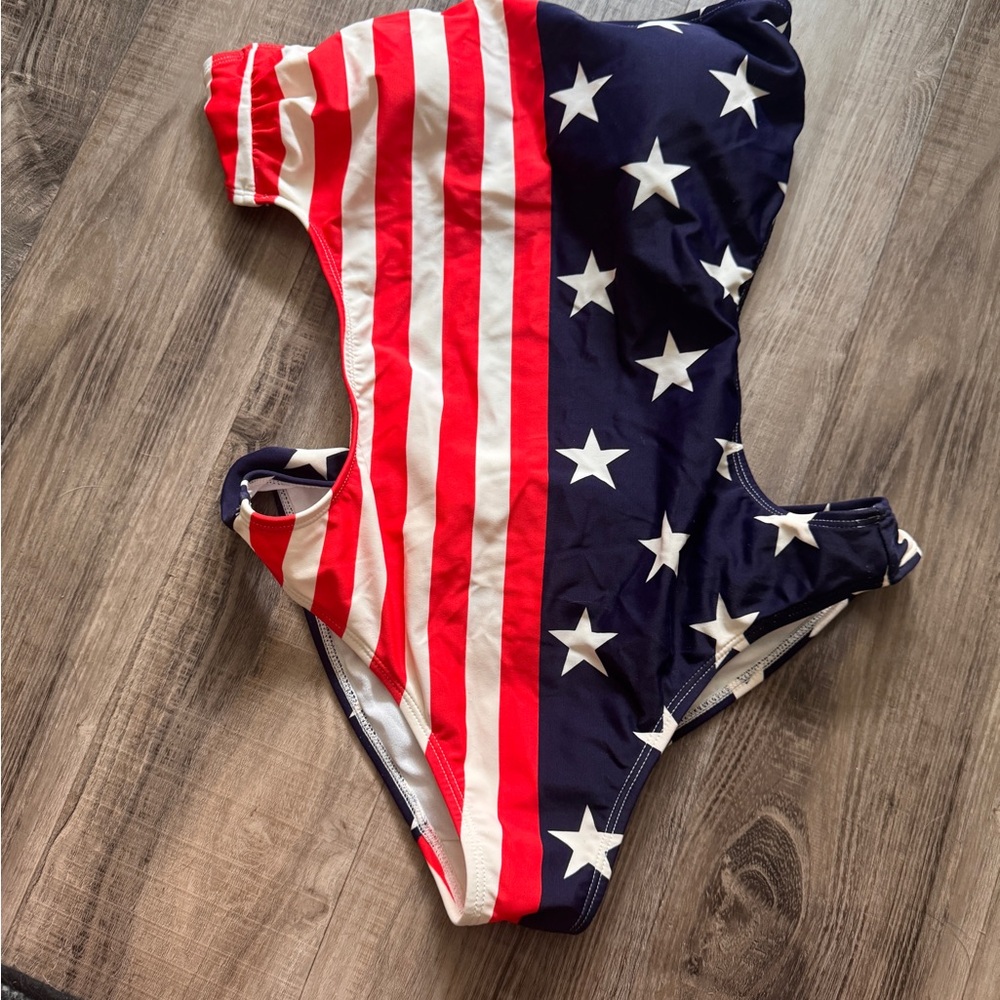 Patriotic Stars and Stripes Swimsuit